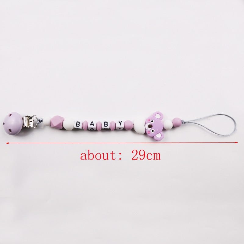 Baby Soothing Silicone Nipple Anti-wear Chain