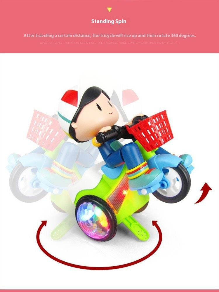 Boys And Girls Electric Dancing Stunt Tricycle Toy