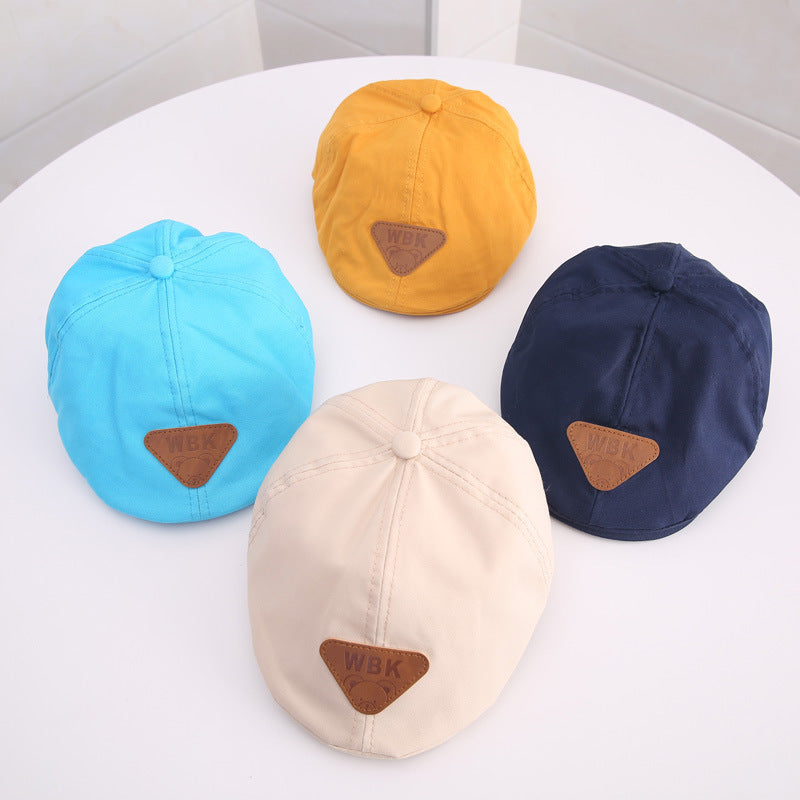 Boys And Girls Cotton Short Brim Sun Hat