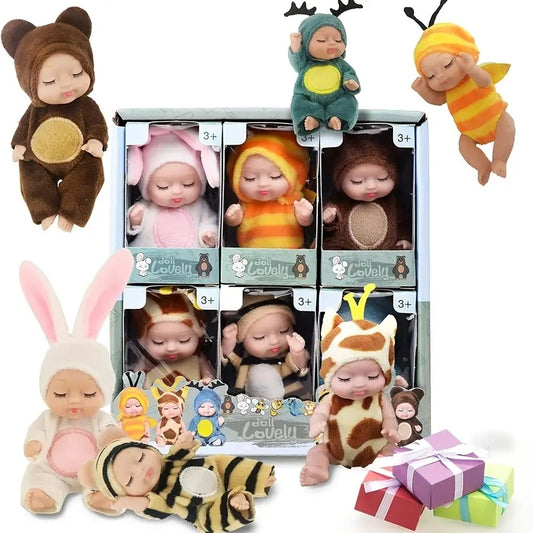 6pcs Princess Doll Gift Box, Perfect Birthday And Holiday Gift, Christmas , Halloween Gift For Girls